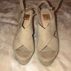 Dolce Vita suede platform slides